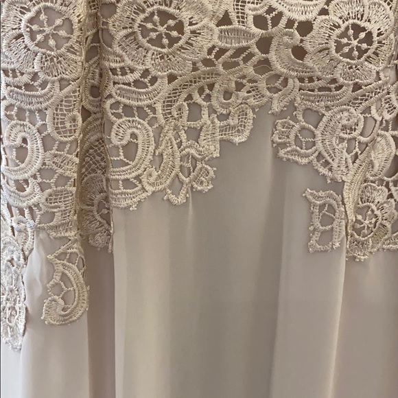 Aidan Mattox Champagne Long Dress NWT - Picture 7 of 9